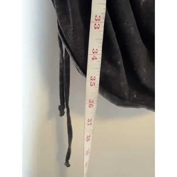 Victorias Secret PINK Short Sleeve Ruched Sides T-Shirt Dress Distressed LARGE - Picture 3 of 5